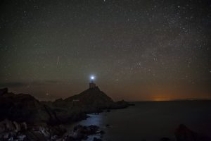 Faro Punta Scorno notturna stelle cadenti
